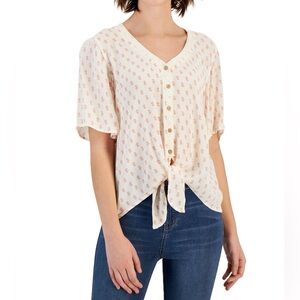 Hippie Rose Front Tie Cardigan